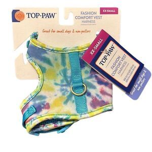 Top  Paw Tie-Dye Comfort Fashion Harness/Vest (XXS)